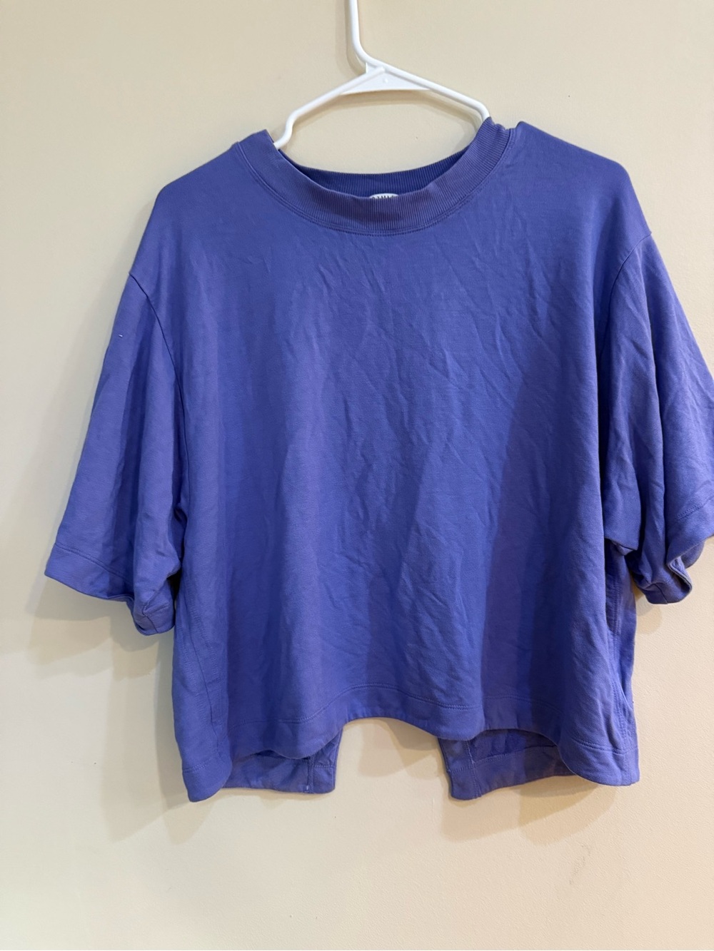 Athleta Relaxed Cropped Tee - Periwinkle
